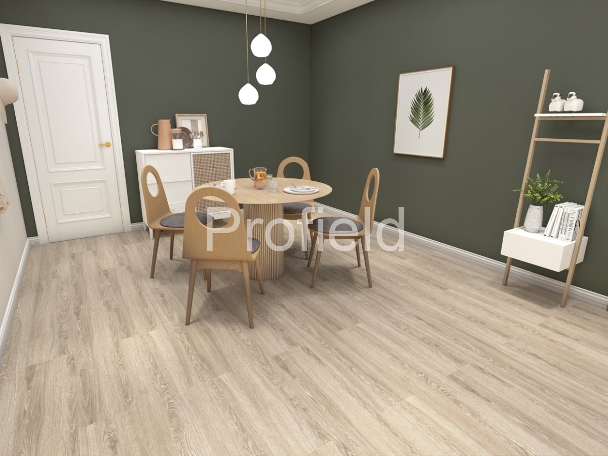 HSPC ламинат "Profield" Дуб Светлый (1200*228*5,5 мм) — купить в Москве