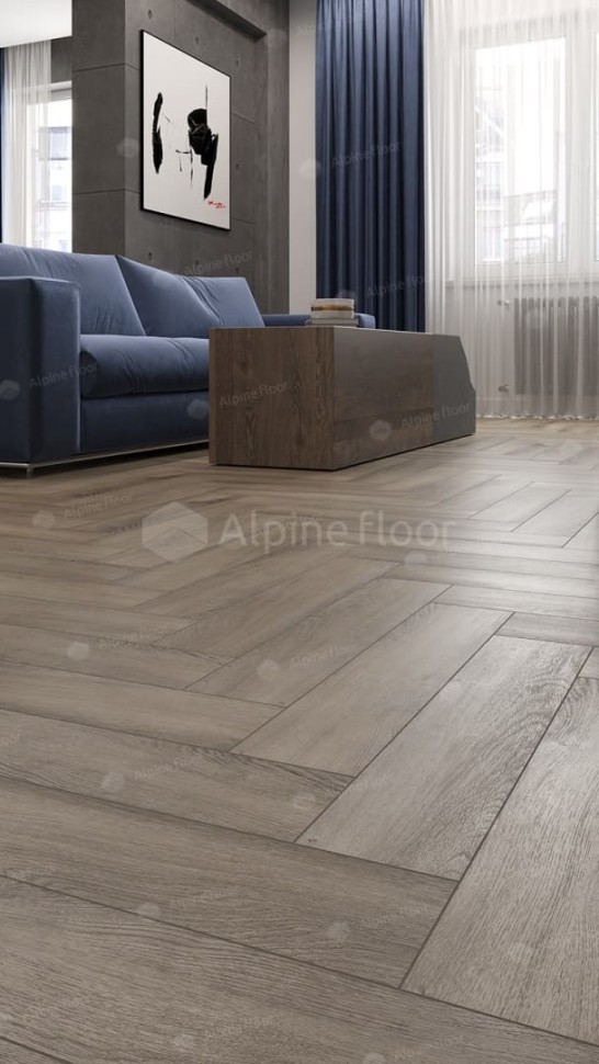 Виниловая плитка "Alpine Floor" Parquet LVT Дуб Исида (590*118*2,5 мм) — купить в Москве