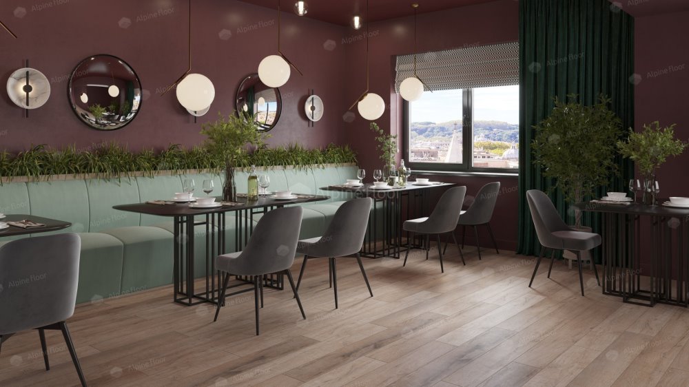 SPC Ламинат "Alpine Floor" Дуб персиковый (1220*183*8 мм) — купить в Москве