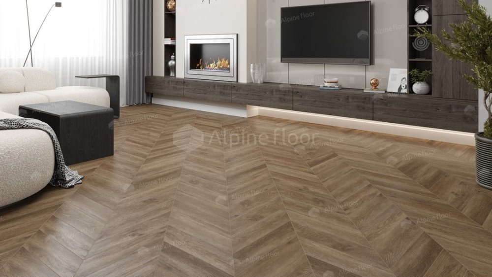 LVT плитка "Alpine Floor" Макадамия (555*127*2,5 мм) — купить в Москве