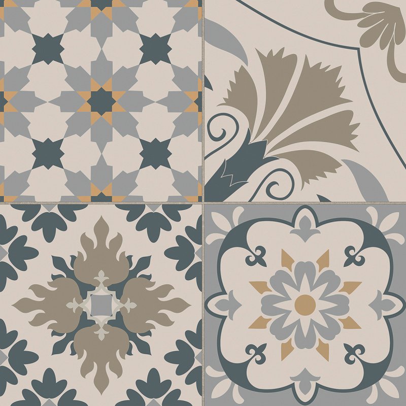 Керамогранит Jam Blue 405x405 неполированный мультиколор JA02 — купить в Москве