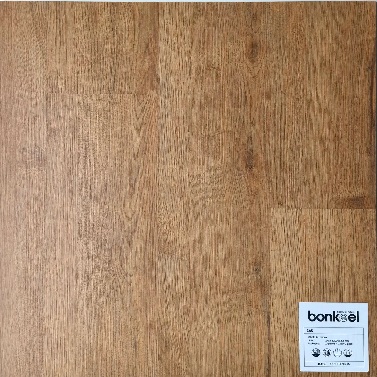 Плитка ПВХ "Bonkeel" Base New 345 (1220*150*3,5 мм) — купить в Москве