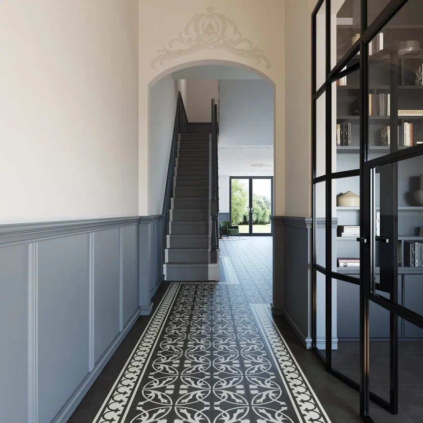 Кварцвиниловая плитка "Invictus" Victorian Deco Charcoal (229*229*2,5мм) — купить в Москве