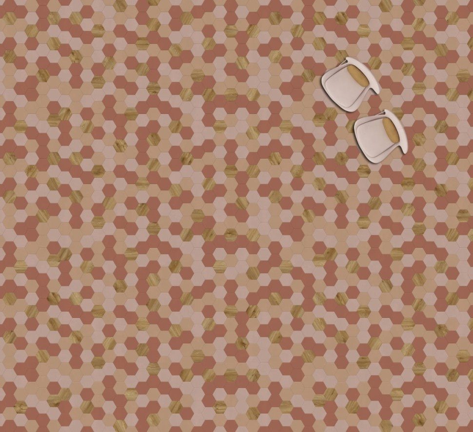 Виниловая плитка "Moduleo" Moods Hexagon 350 (226,32*196*2,5 мм) — купить в Москве