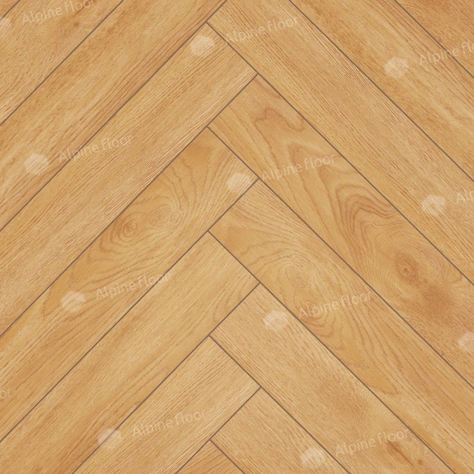 Ламинат "Alpine Floor" Herringbone 12 Дуб Пьемонт (600*100*12 мм) — купить в Москве