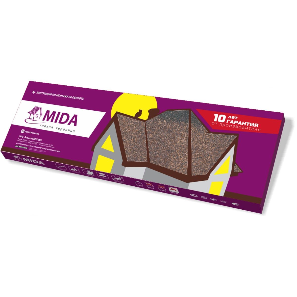 Гибкая черепица мида прима характеристики