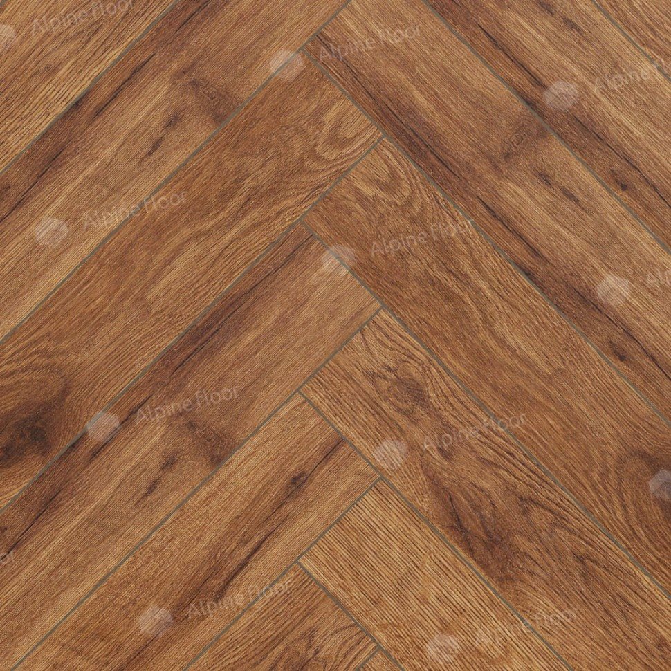 Ламинат "Alpine Floor" Herringbone 12 Дуб Умбрия (600*100*12 мм) — купить в Москве