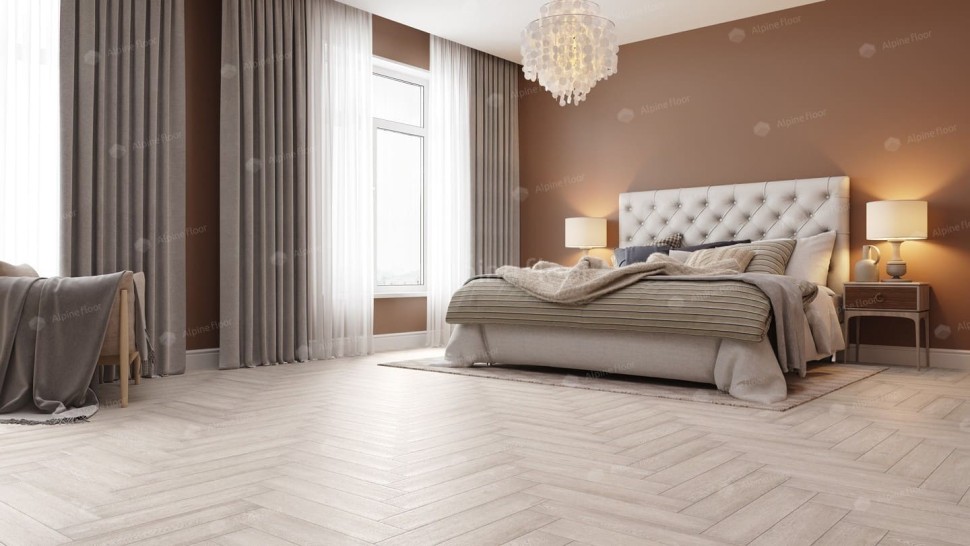 Виниловая плитка "Alpine Floor" Parquet LVT Голубой Лес (590*118*2,5 мм) — купить в Москве