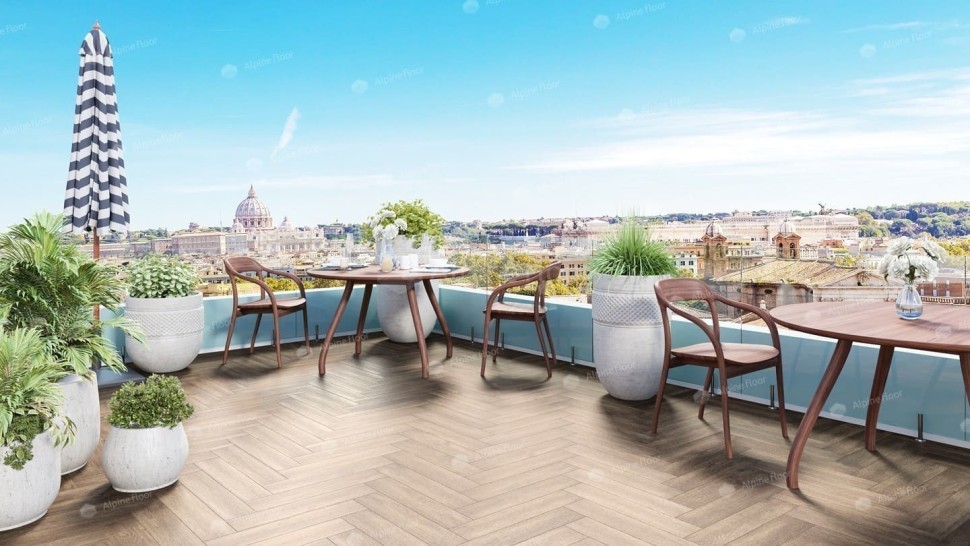 Виниловая плитка "Alpine Floor" Parquet LVT Макадамия (590*118*2,5 мм) — купить в Москве